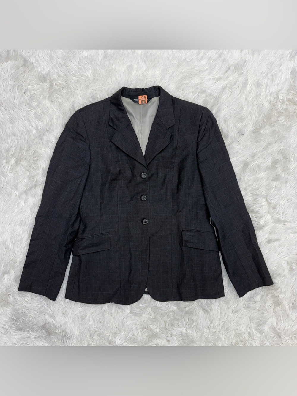 Women’s Size 14S Grey Grand Prix Horseback Riding Show Coat. Good Condition.